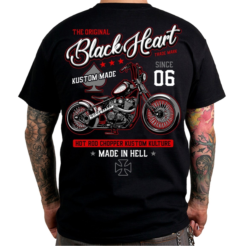 Tričko BLACK HEART Red Chopper - inSPORTline