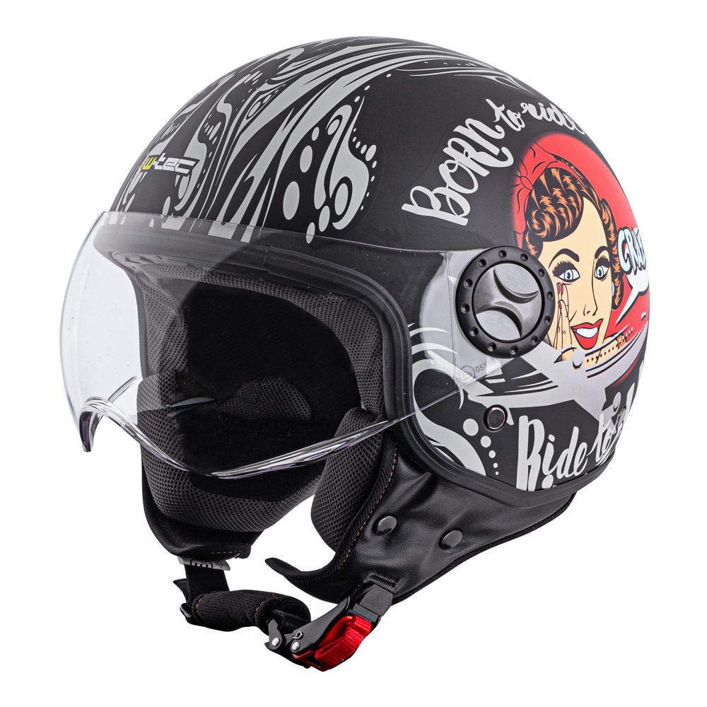 Helma na skútr W-TEC FS-701BG Black Ride - inSPORTline