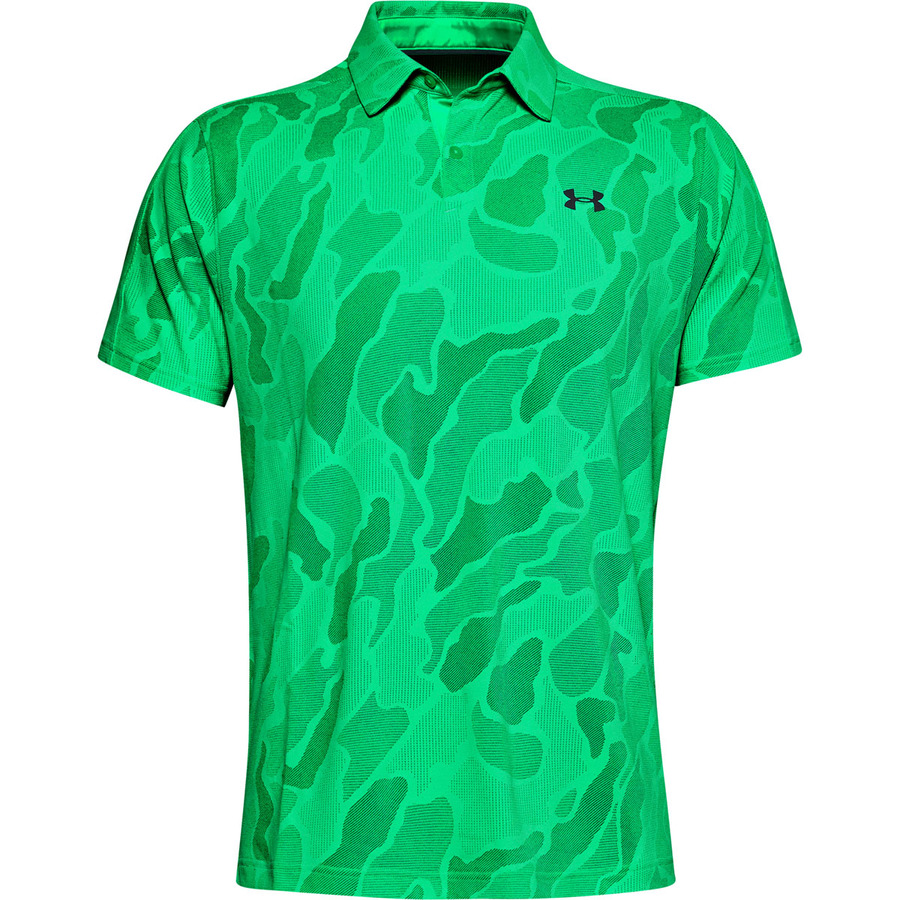 Pánske tričko s límcom Under Armour Vanish Jacquard Polo - Vapor Green -  inSPORTline