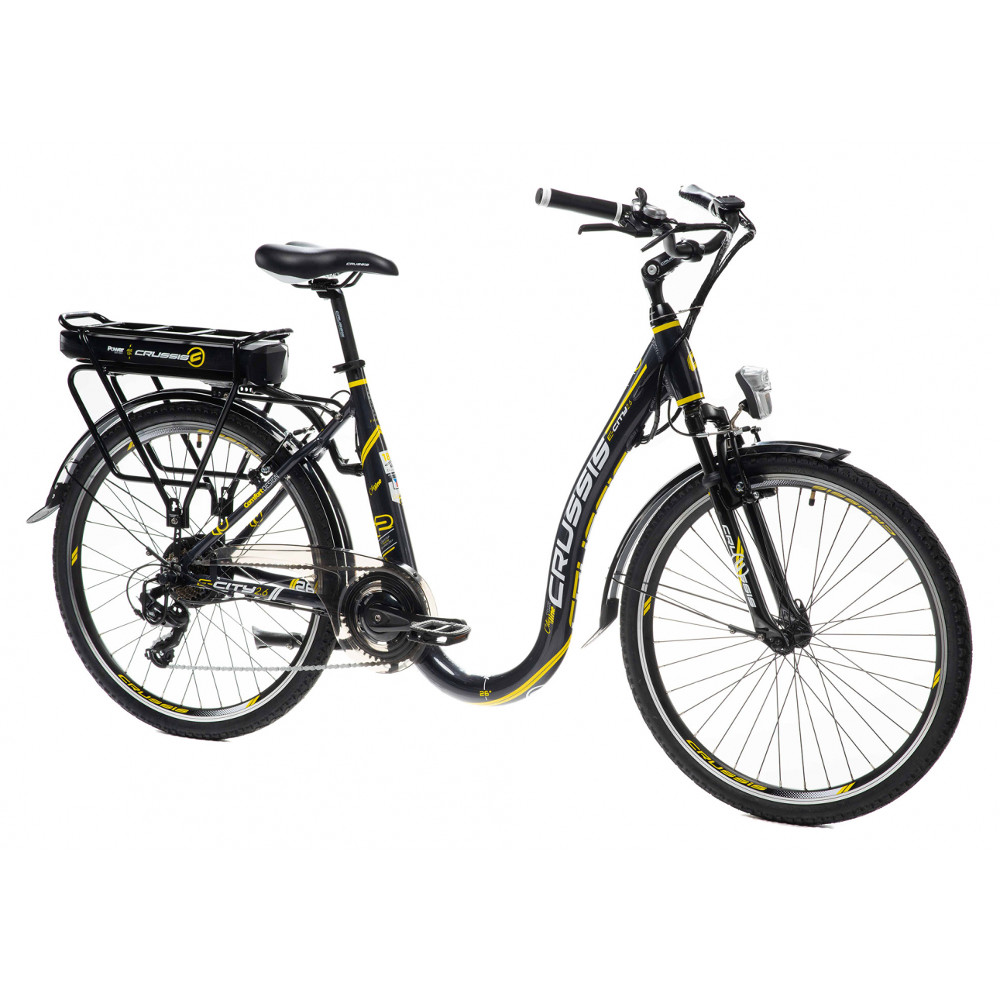 Mestský elektrobicykel s nízkym nástupom Crussis e-City 2.6 18" - model  2021 - inSPORTline