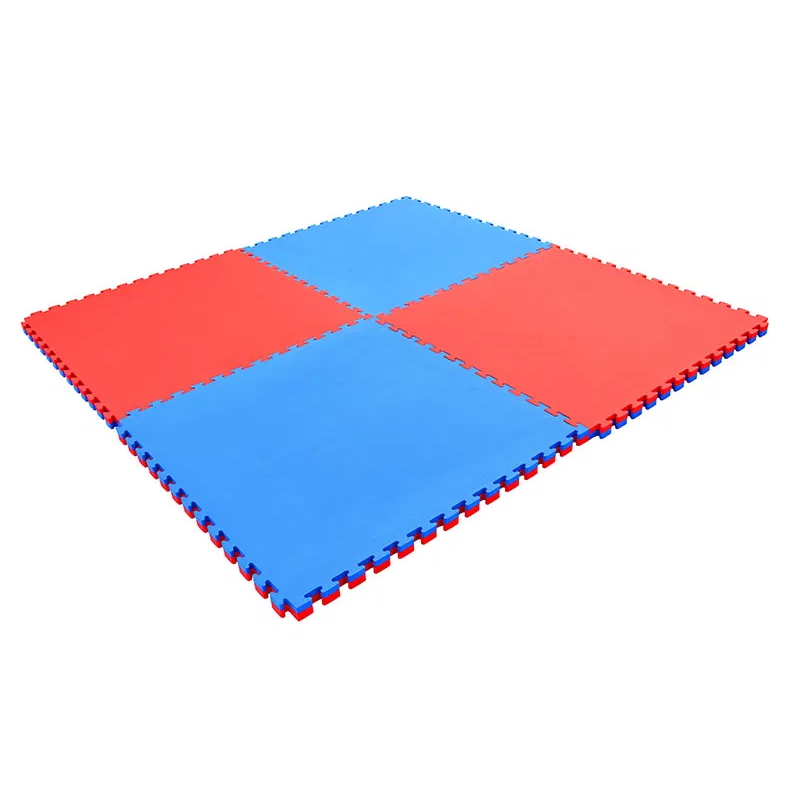 Puzzle podložka Spartan Exercise Matte 100x100x2 cm Blue/Red - inSPORTline