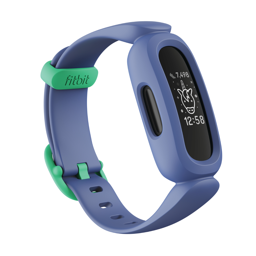 Detský fitness náramok Fitbit Ace 3 Cosmic Blue/Astro Green - inSPORTline
