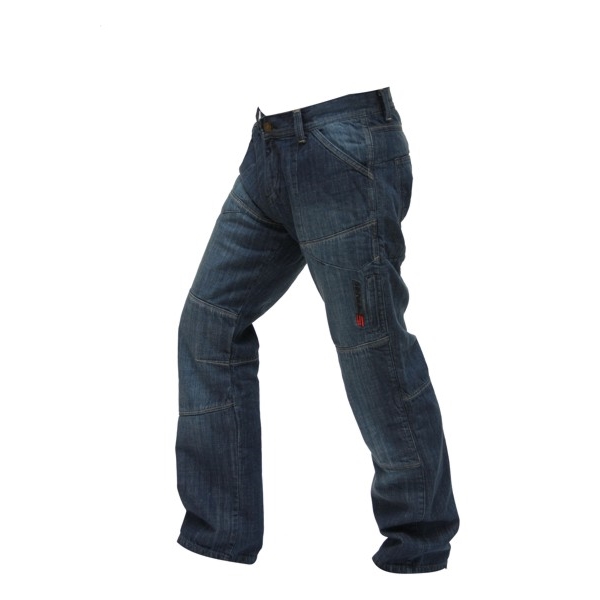 Pánské jeansové moto kalhoty Spark Track - modrá, 46/6XL - inSPORTline