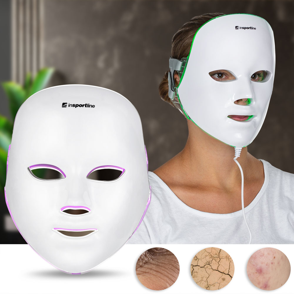Ošetřující LED maska na obličej inSPORTline Manahil - inSPORTline