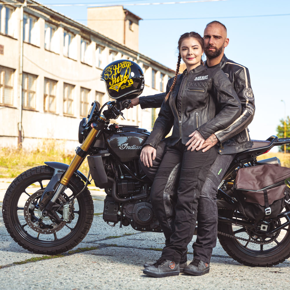 Dámská kožená moto bunda W-TEC Black Heart Raptura - inSPORTline