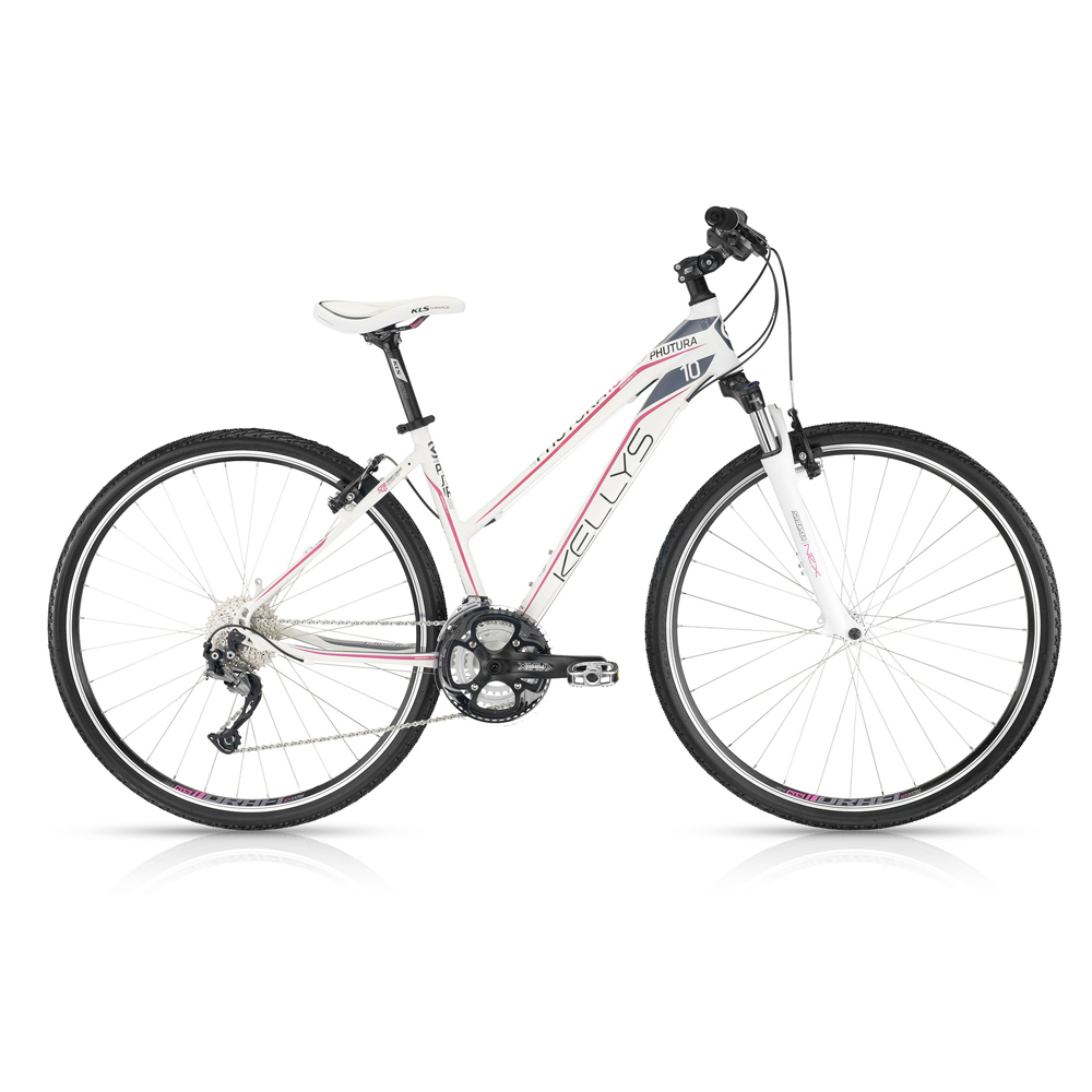 Dámsky crossový bicykel KELLYS PHUTURA 10 White 28" - model 2016 -  inSPORTline