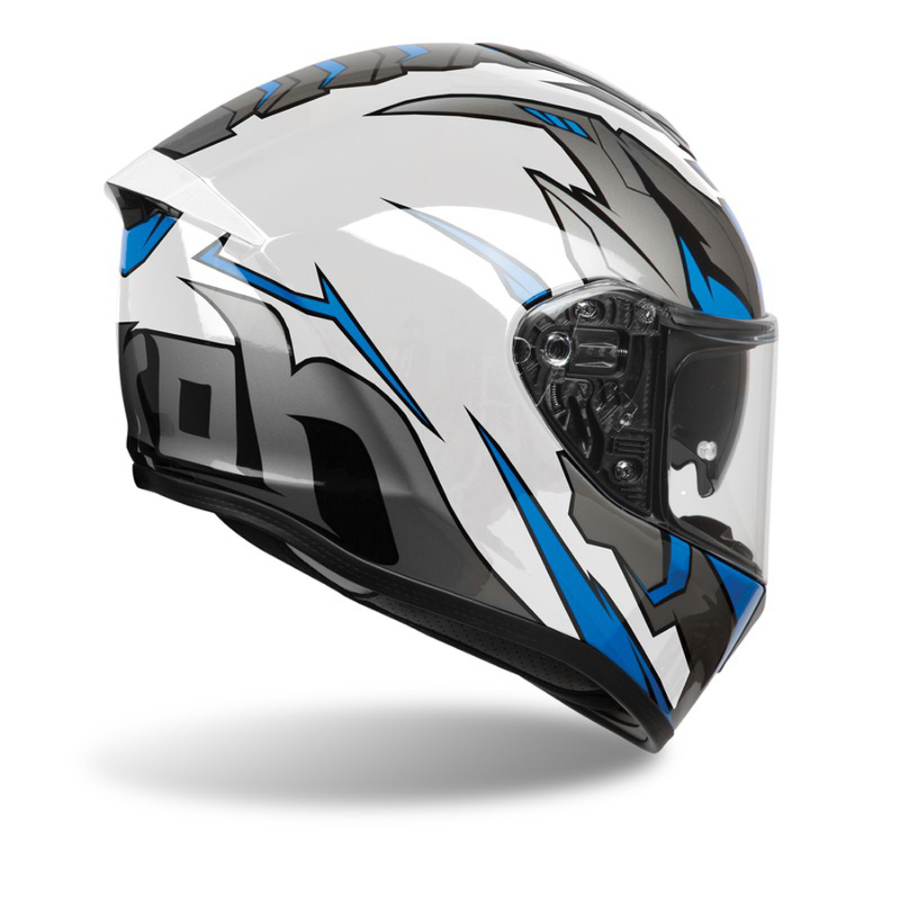 Moto přilba Airoh ST 501 Bionic bílá/modrá - inSPORTline