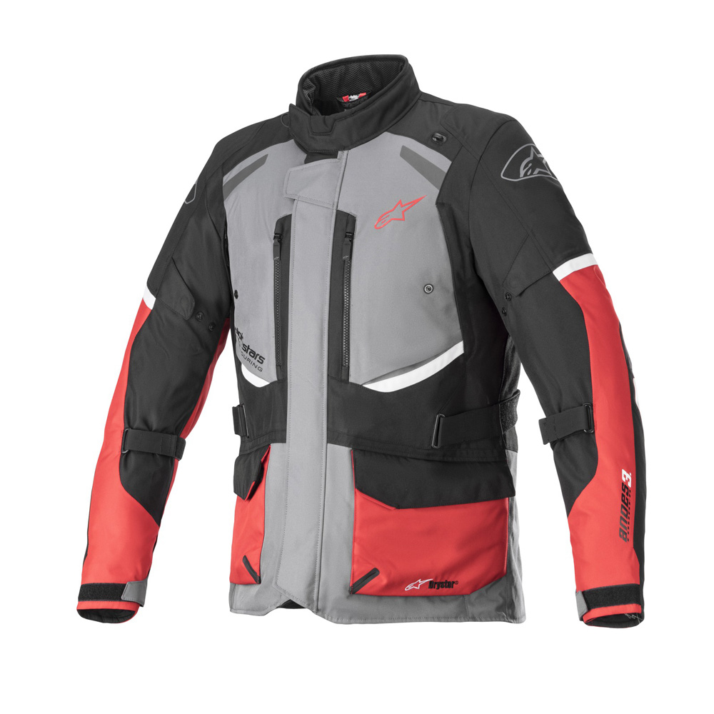 Moto bunda Alpinestars Andes Drystar šedá/čierna/červená - inSPORTline