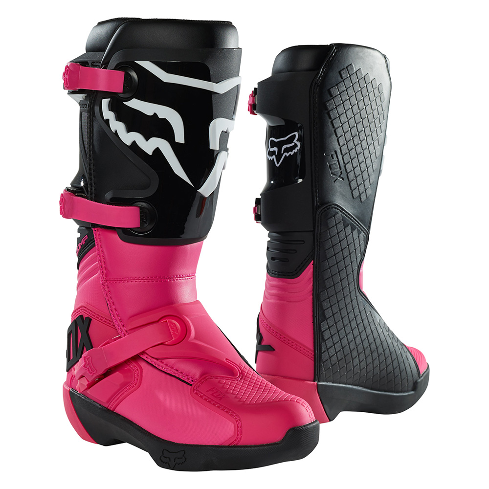 Dámské motokrosové boty FOX Comp Buckle Black Pink MX23 - inSPORTline