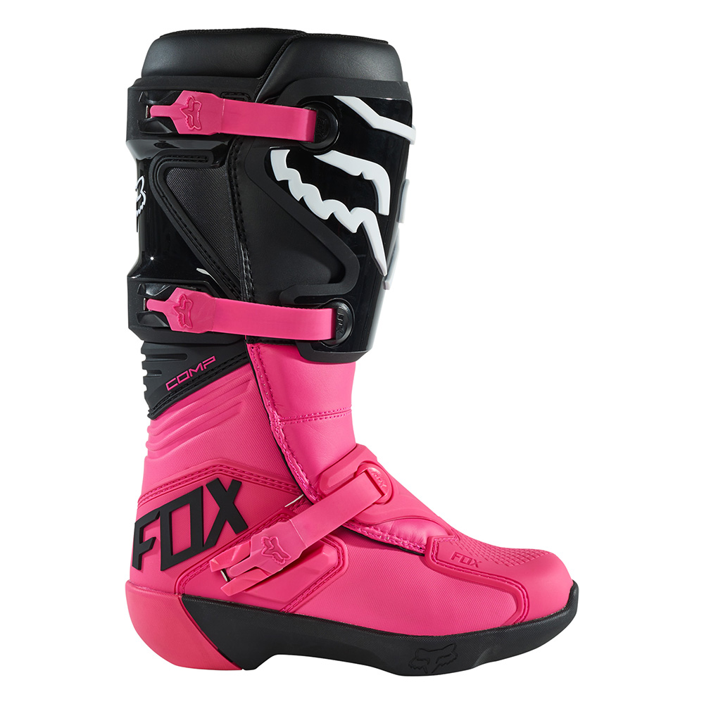 Dámské motokrosové boty FOX Comp Buckle Black Pink MX22 - inSPORTline