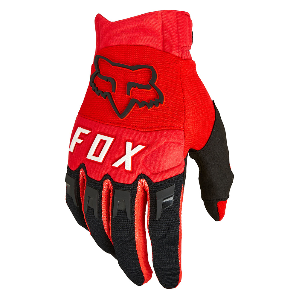 Motokrosové rukavice FOX Dirtpaw Fluo Red MX22 - inSPORTline