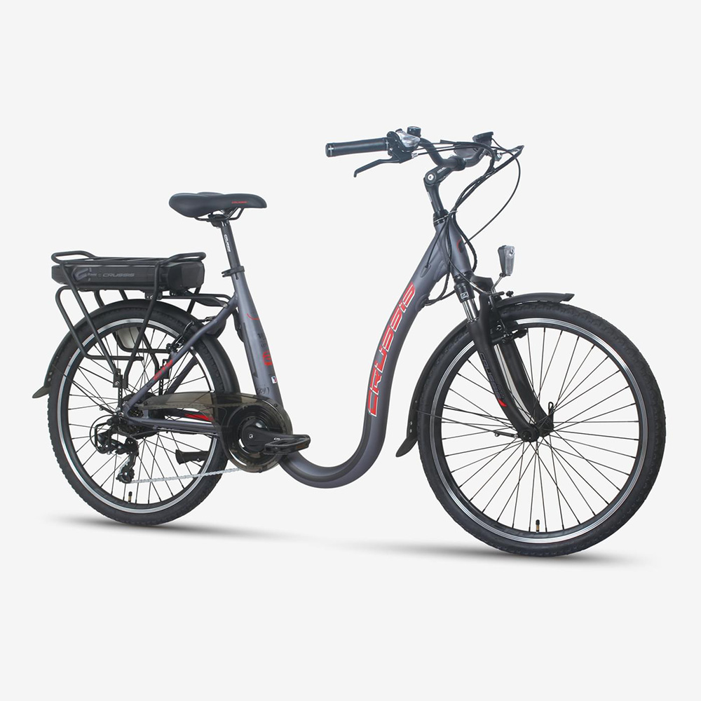 Mestský elektrobicykel s nízkym nástupom Crussis e-City 2.8 - model 2023 -  inSPORTline