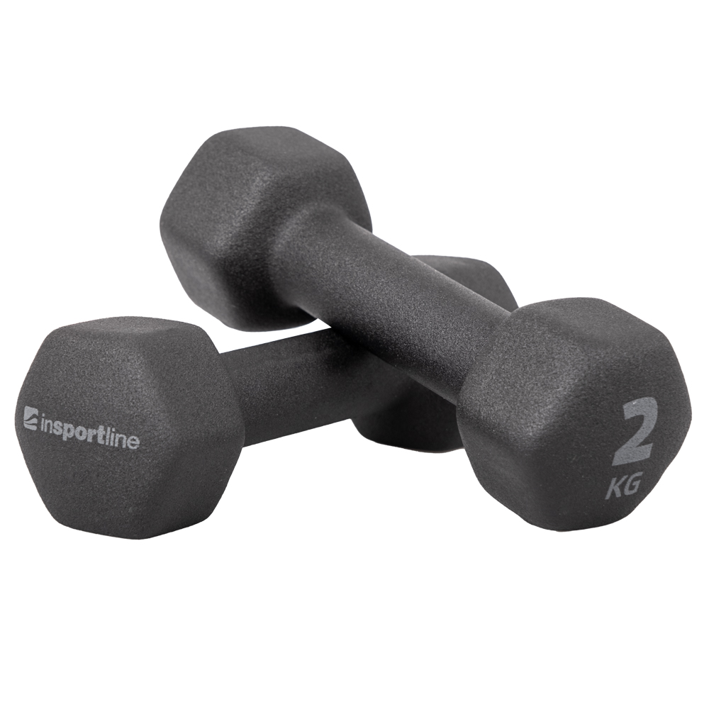 Neoprene Dumbbells inSPORTline ON X Renbell 2 x 2 kg