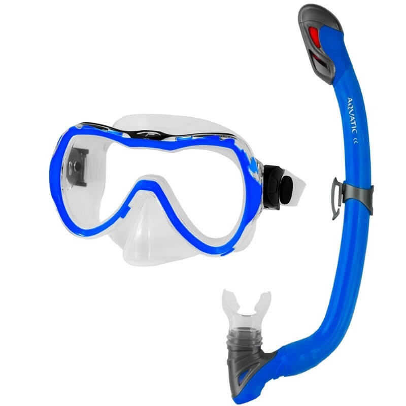 Dětské potapěčské brýle Aqua-Speed Enzo se šnorchlem Samos modrá -  inSPORTline