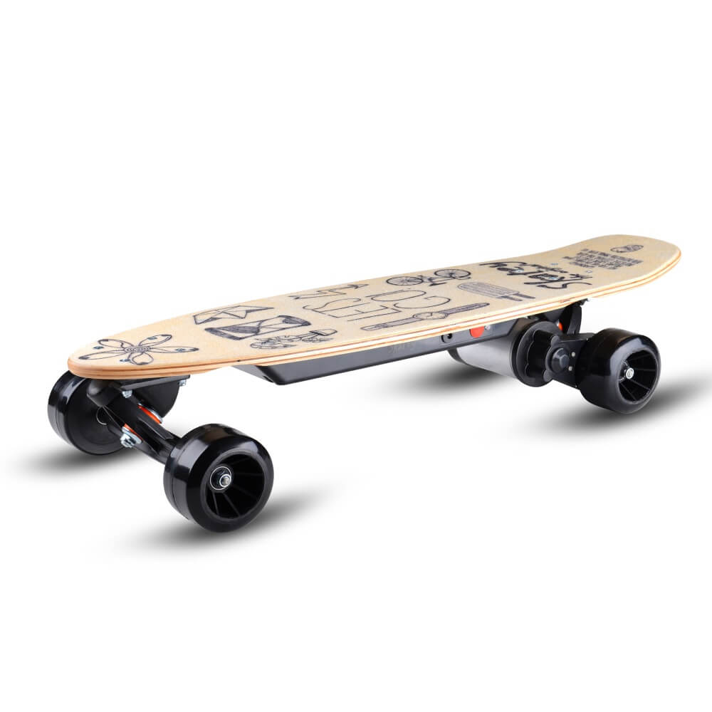 Elektrický skateboard Skatey 150L wood art - inSPORTline