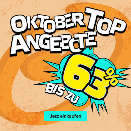 Oktober-Topseller – Rabatte bis zu 63 %