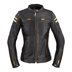Women’s Leather Motorcycle Jacket W-TEC Stripe Lady