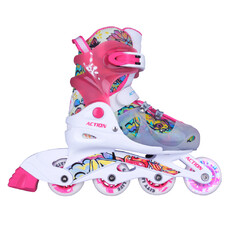 Action Doly Kinder Inline-Skates mit leuchtenden Rollen , verstellbar