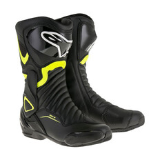 Dámske moto topánky Alpinestars S-MX 6 černé/žlté fluo