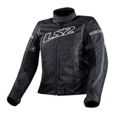 Women’s Motorcycle Jacket LS2 Gate Black Dark Grey