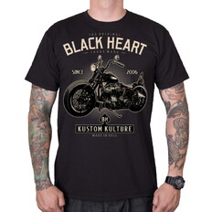 BLACK HEART Motorcycle T-Shirt