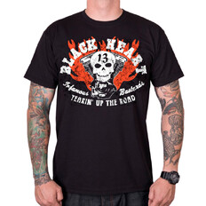 T-shirt koszulka BLACK HEART Flathead Skull