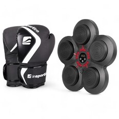 Wall-Mounted Electronic Punching Target inSPORTline Smartpunch + Boxing Gloves inSPORTline Shormag