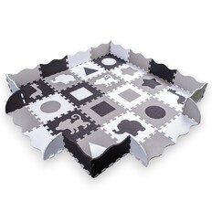 Foam Puzzle Playmat w/ Playpen inSPORTline Trastino 30 x 30 x 1 cm, 36 Pieces