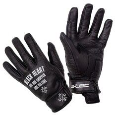 Leather Summer Motorcycle Gloves W-TEC Black Heart Darios