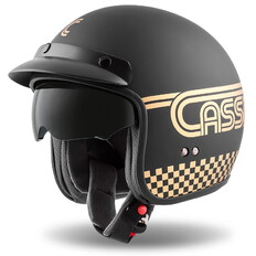 Motorradhelm Cassida Oxygen Rondo 2023 schwarz matt/gold