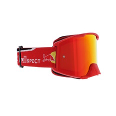 Motokrosové okuliare RedBull Spect Strive, červené matné, plexi červené zrkadlové