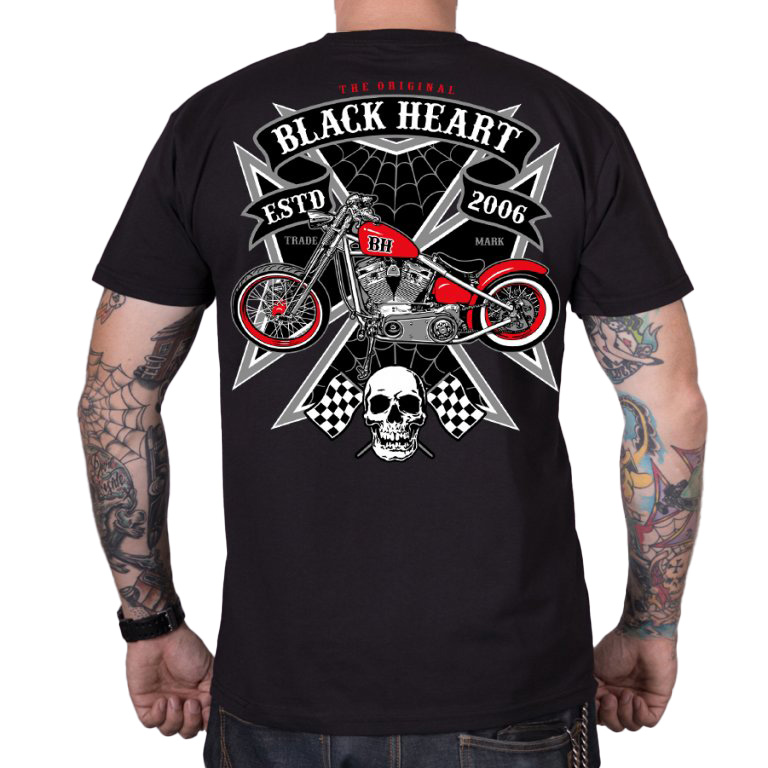 Triko BLACK HEART Iron  černá  M - černá
