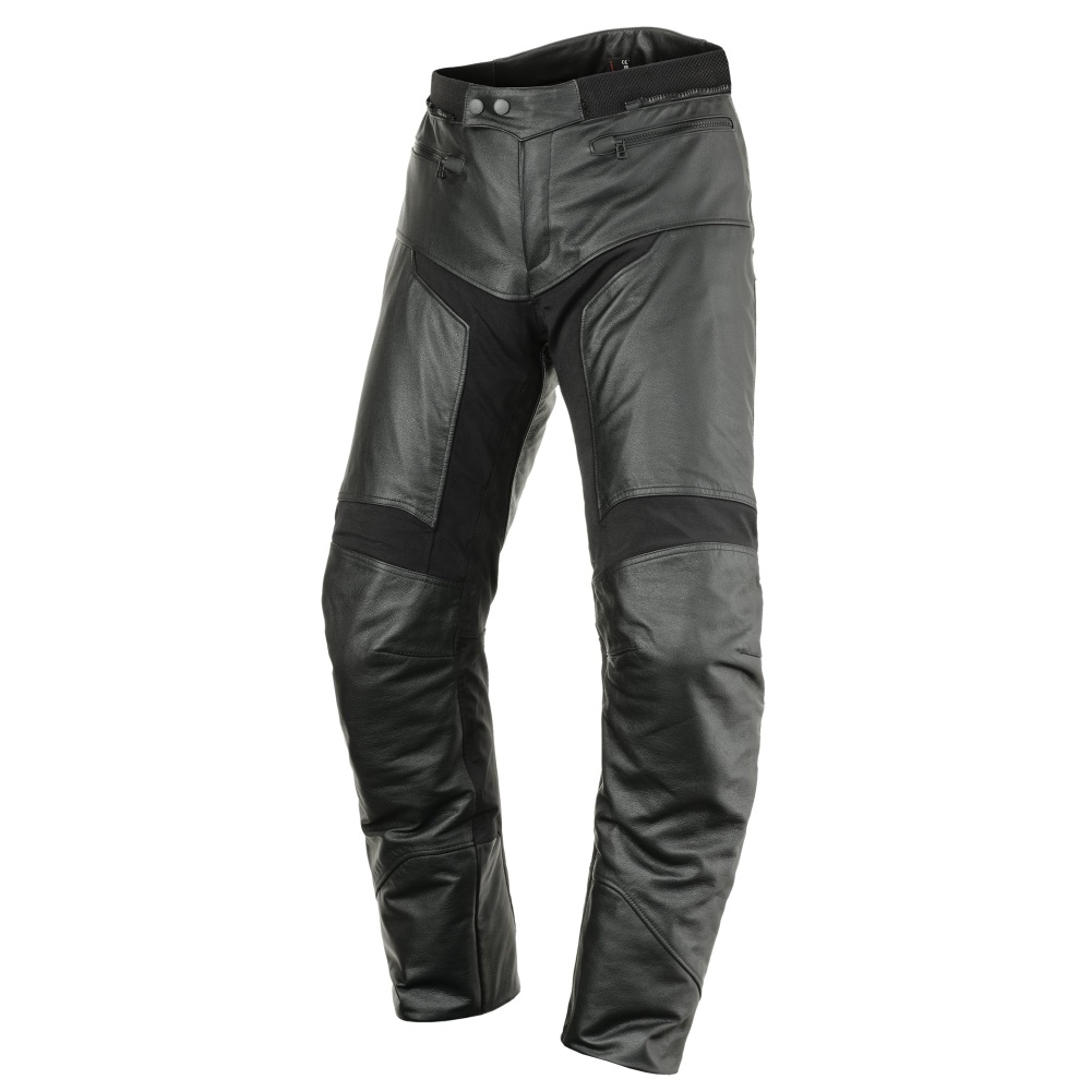 Kožené moto kalhoty SCOTT Tourance Leather DP  černá  XXL (38) - černá
