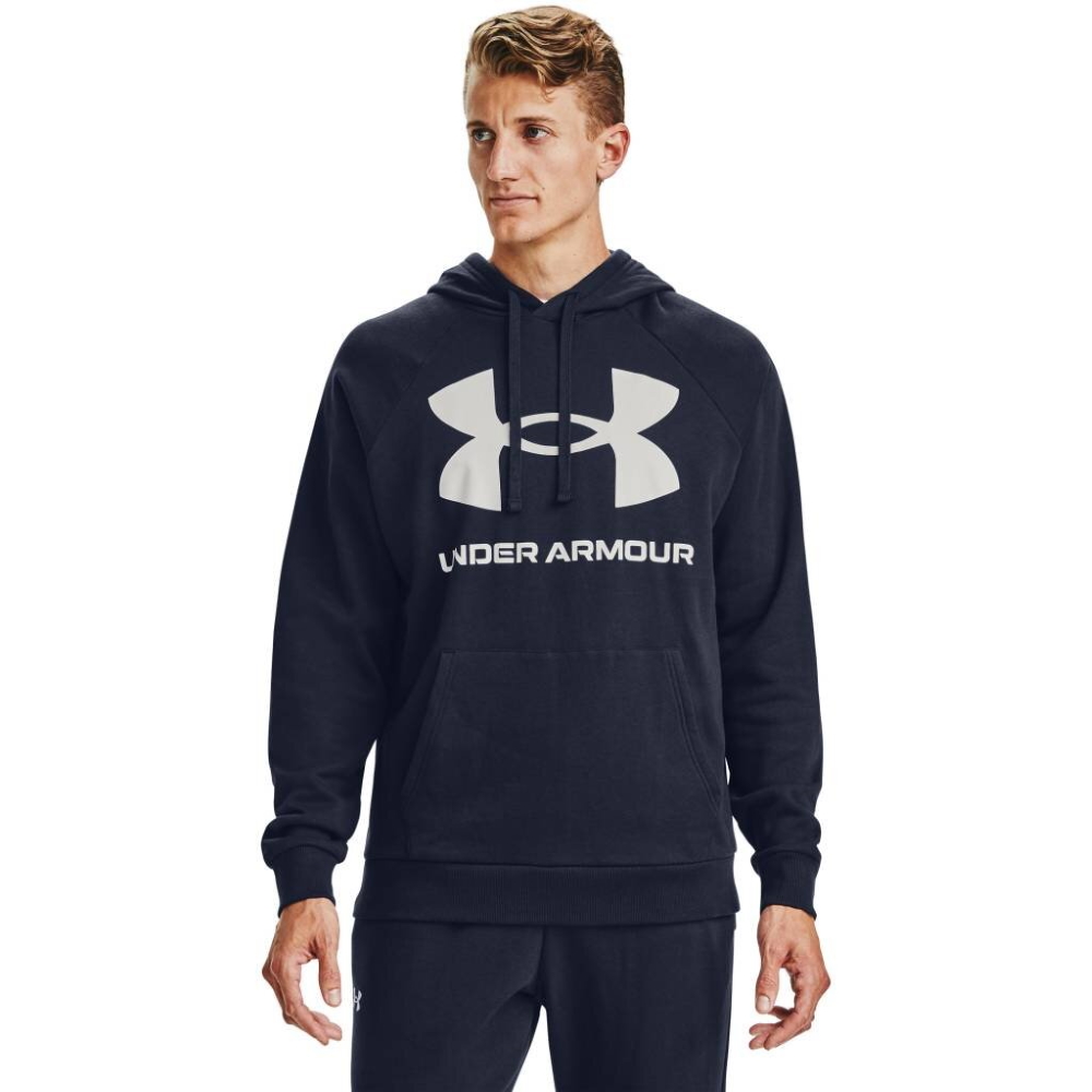 Under Armour Rival Fleece Big Logo HD Midnight Navy - L