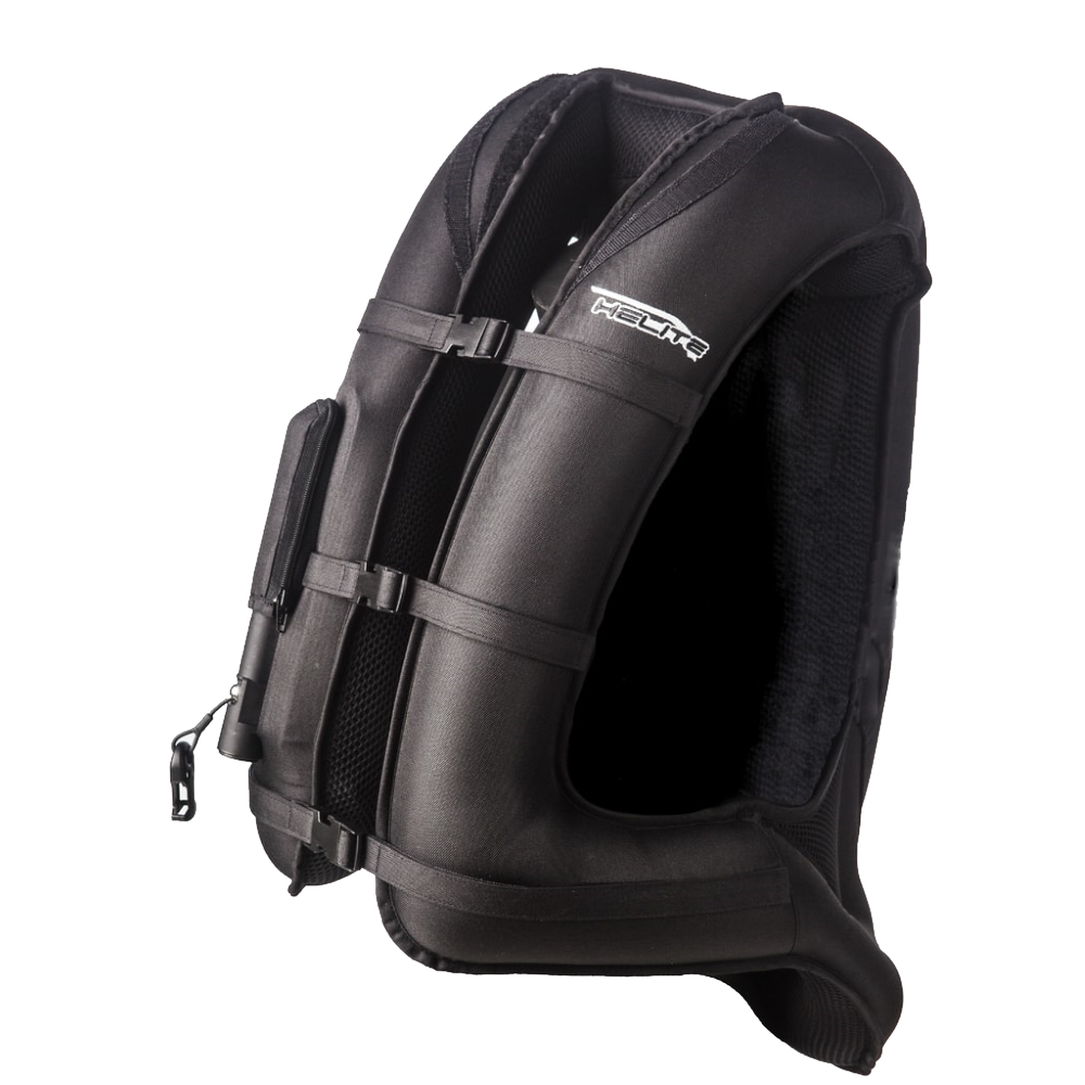 Airbagová vesta Helite Turtle černá 1 rozšířená, mechanická s trhačkou černá - XL