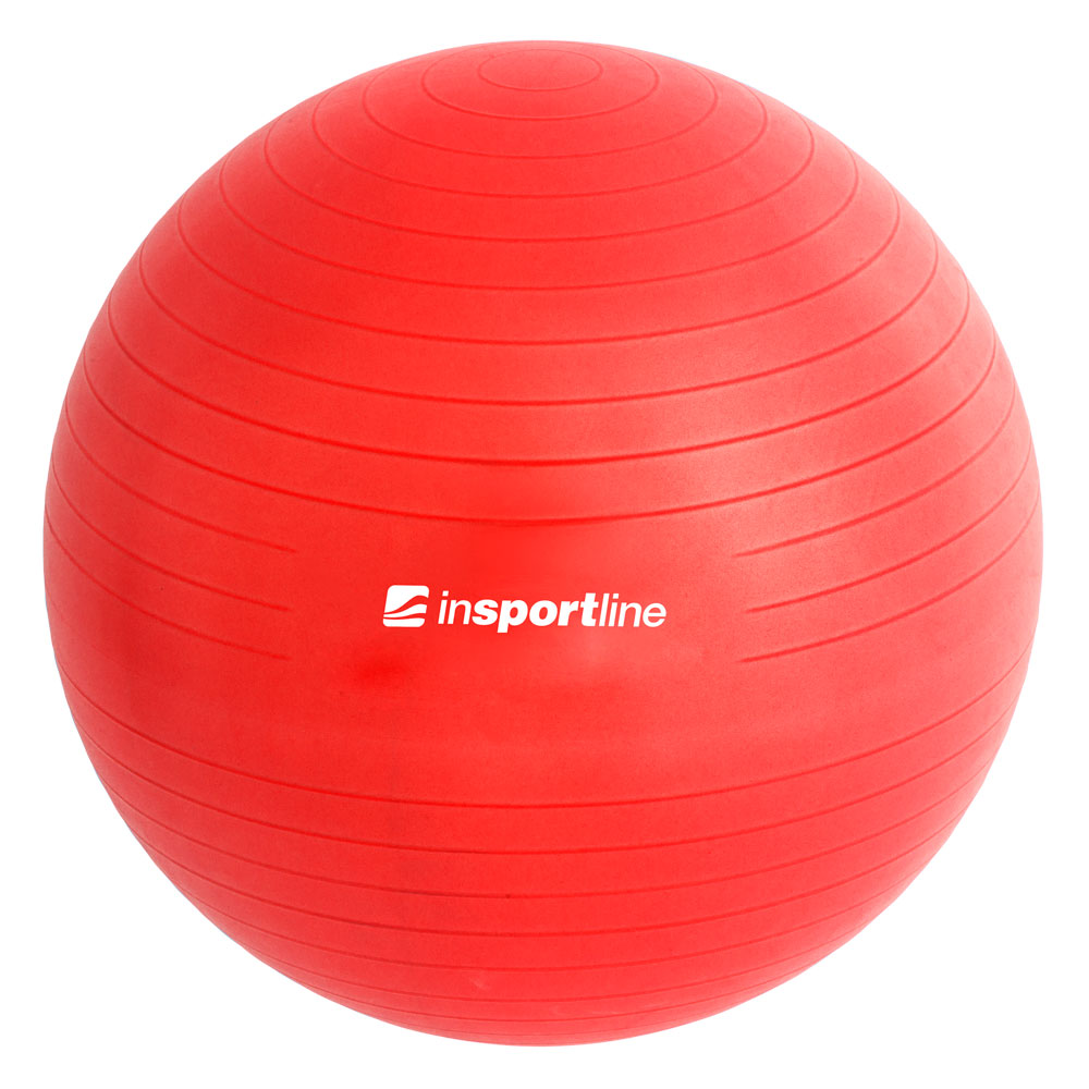 Gymnastický míč inSPORTline Top Ball 55 cm  červená - červená