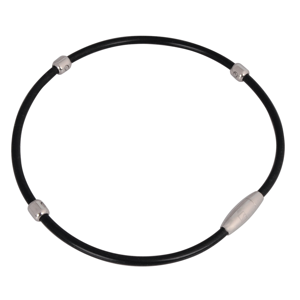 Magnetický náhrdelník inSPORTline Alkione černá - 52 cm