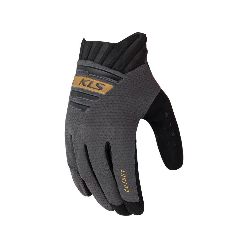 Cyklo rukavice Kellys Cutout Long 022  Anthracite  XS - Anthracite