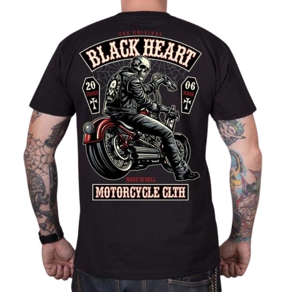 Triko BLACK HEART Coffin  černá  M