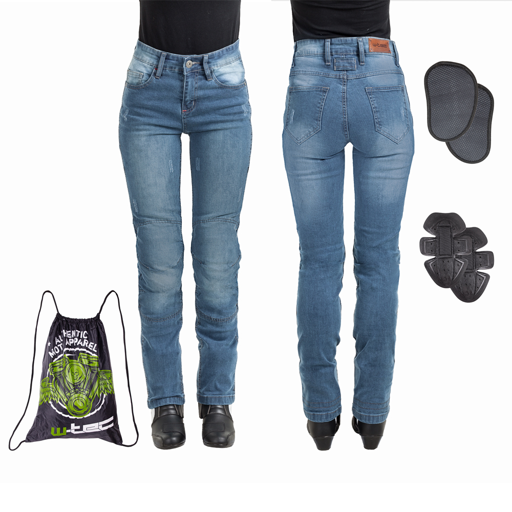 Dámské moto jeansy W-TEC Panimali modrá - M