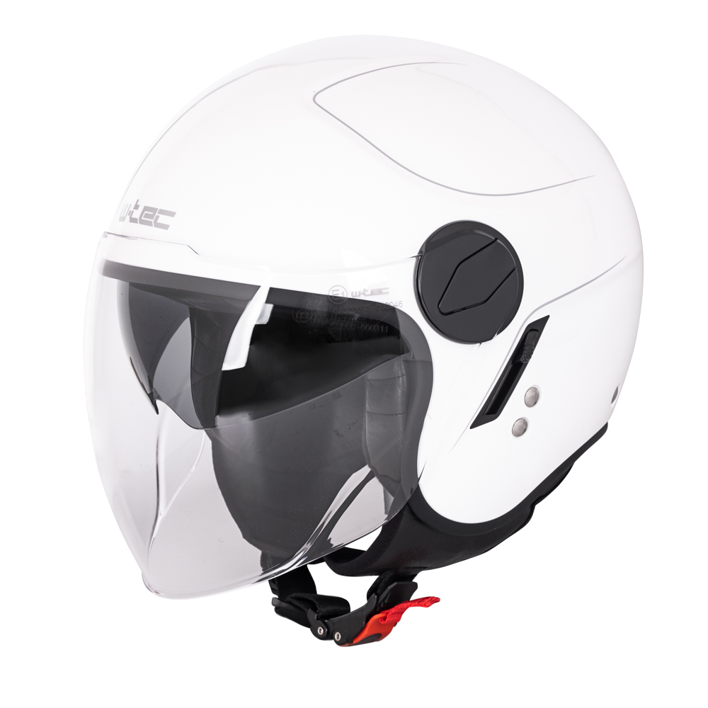 Přilba na skútr W-TEC Vernante  Glossy White  XL (61-62)