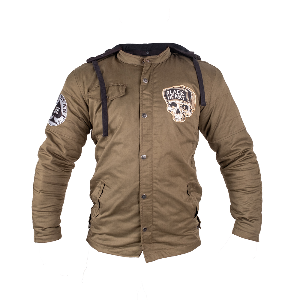 Pánská bunda W-TEC Black Heart Khaki Jacket s aramidem  Garage Built  XXL