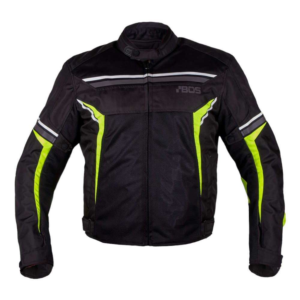 Pánská moto bunda BOS Laganas  Black/Yellow  3XL