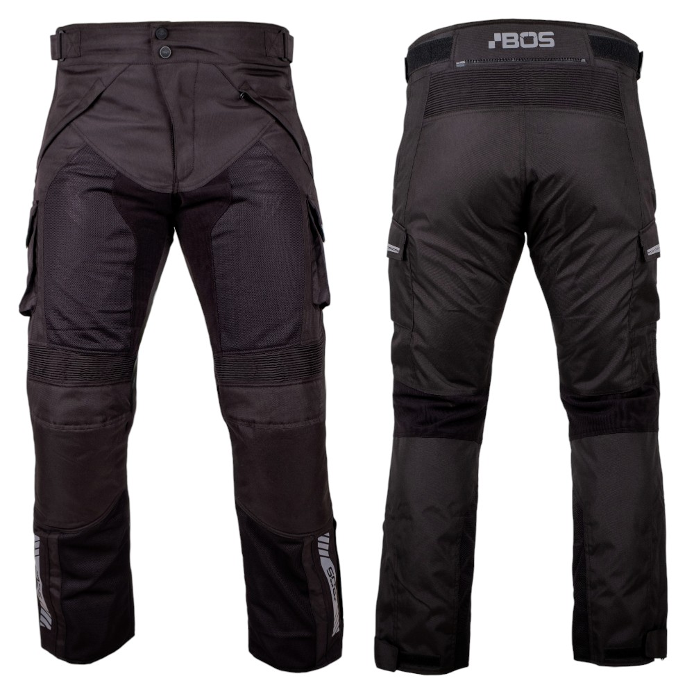 Moto kalhoty BOS Patras  Black  3XL