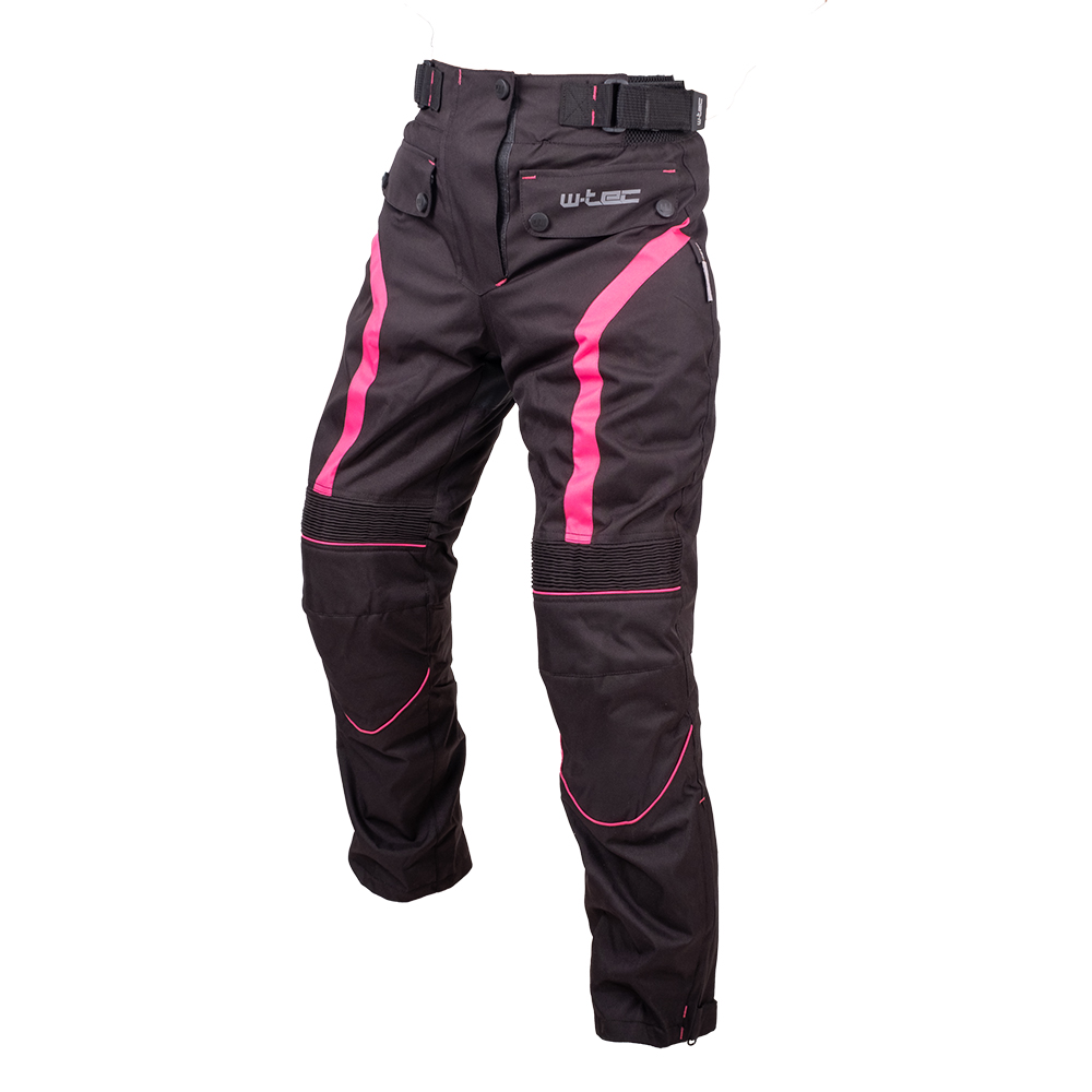 Dámské moto kalhoty W-TEC Durmanes Lady černo-růžová - XS