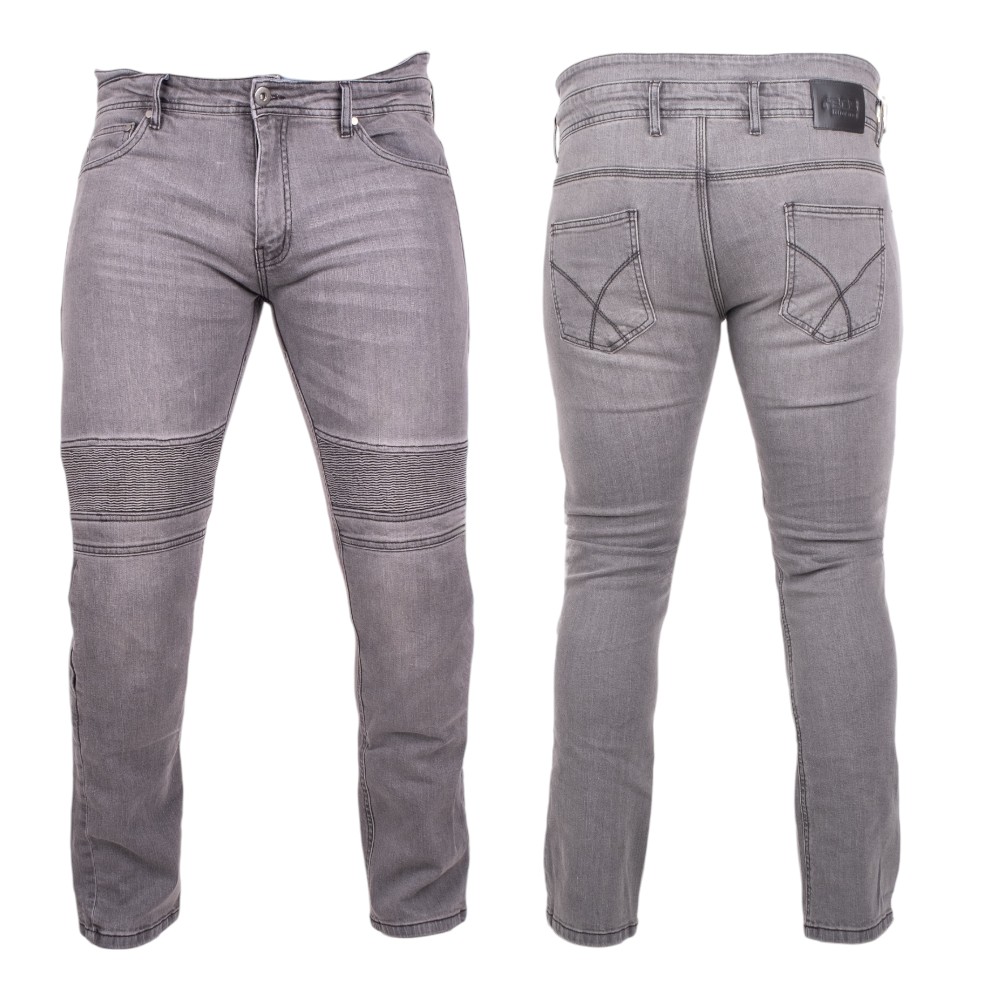 Pánské moto jeansy BOS Micas Gray - 32