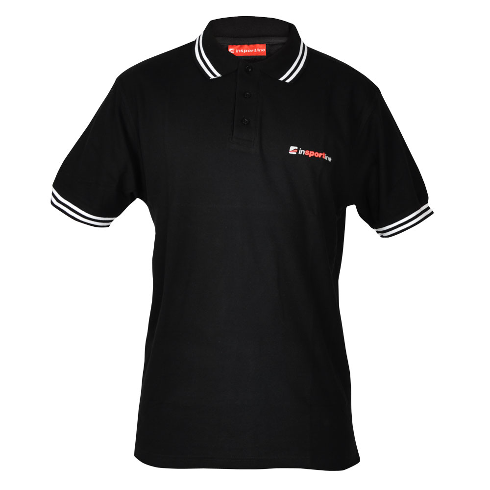 Sportovní tričko inSPORTline Polo černá - S