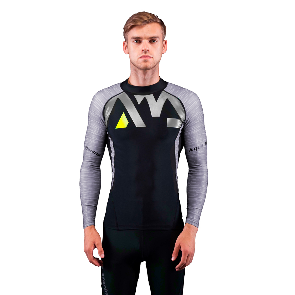 Pánské tričko pro vodní sporty Aqua Marina Division šedá - S