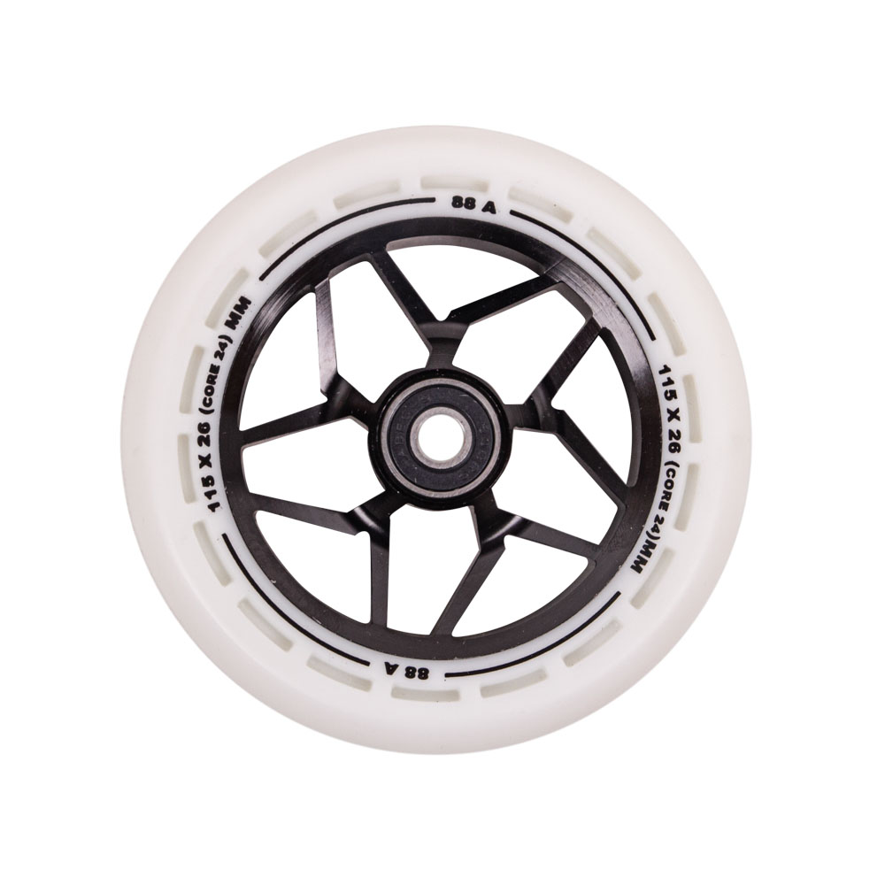 Kolečka LMT L Wheel 115 mm s ABEC 9 ložisky  černo-bílá - černo,bílá