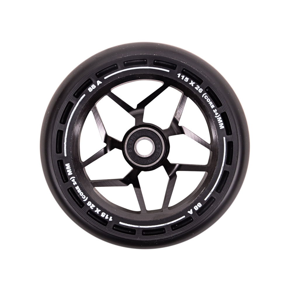 Kolečka LMT L Wheel 115 mm s ABEC 9 ložisky  černo-černá - černo,černá